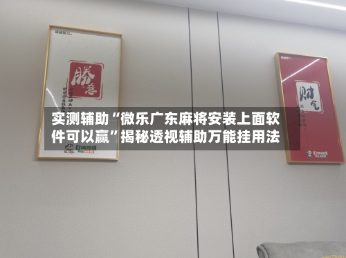实测辅助“微乐广东麻将安装上面软件可以赢	”揭秘透视辅助万能挂用法-第1张图片