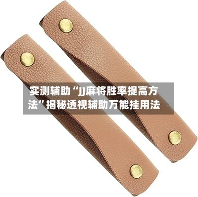 实测辅助“JJ麻将胜率提高方法	”揭秘透视辅助万能挂用法-第1张图片