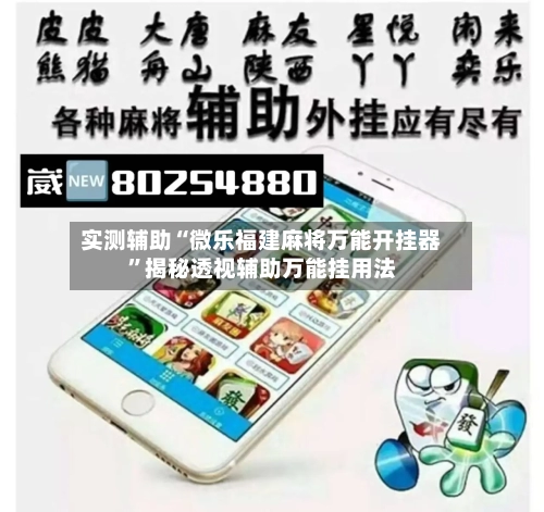 实测辅助“微乐福建麻将万能开挂器	”揭秘透视辅助万能挂用法-第1张图片