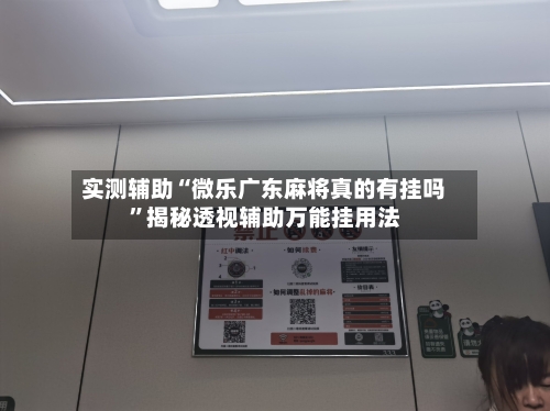 实测辅助“微乐广东麻将真的有挂吗”揭秘透视辅助万能挂用法-第1张图片