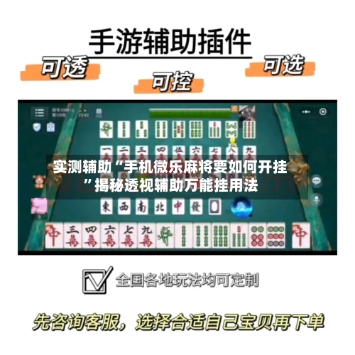 实测辅助“手机微乐麻将要如何开挂”揭秘透视辅助万能挂用法-第3张图片