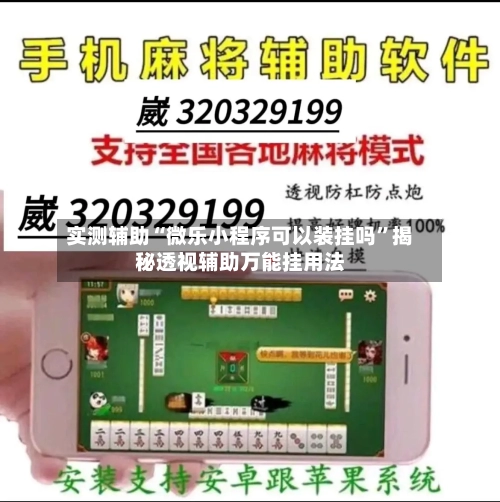 实测辅助“微乐小程序可以装挂吗”揭秘透视辅助万能挂用法-第1张图片