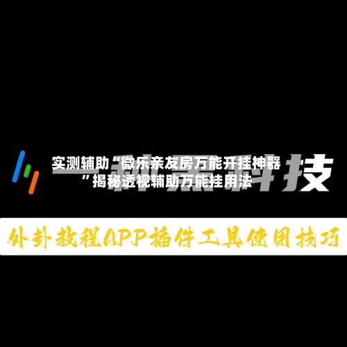 实测辅助“微乐亲友房万能开挂神器”揭秘透视辅助万能挂用法-第2张图片