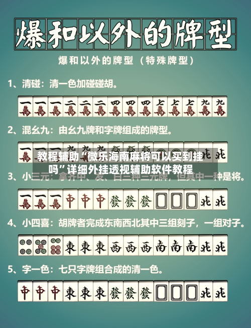 教程辅助“微乐海南麻将可以买到挂吗”详细外挂透视辅助软件教程-第3张图片