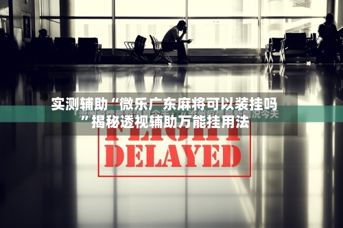 实测辅助“微乐广东麻将可以装挂吗”揭秘透视辅助万能挂用法-第2张图片