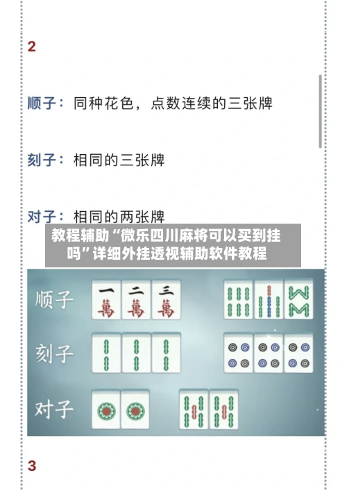 教程辅助“微乐四川麻将可以买到挂吗	”详细外挂透视辅助软件教程-第1张图片