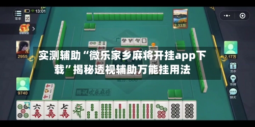 实测辅助“微乐家乡麻将开挂app下载	”揭秘透视辅助万能挂用法-第1张图片