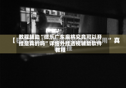 教程辅助“微乐广东麻将究竟可以开挂是真的吗	”详细外挂透视辅助软件教程-第2张图片