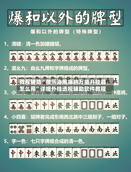 教程辅助“微乐海南麻将万能开挂器怎么用”详细外挂透视辅助软件教程-第3张图片