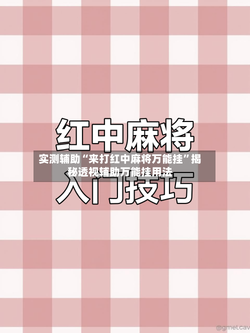 实测辅助“来打红中麻将万能挂”揭秘透视辅助万能挂用法-第1张图片