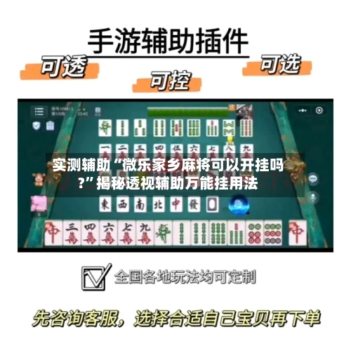 实测辅助“微乐家乡麻将可以开挂吗?	”揭秘透视辅助万能挂用法-第1张图片