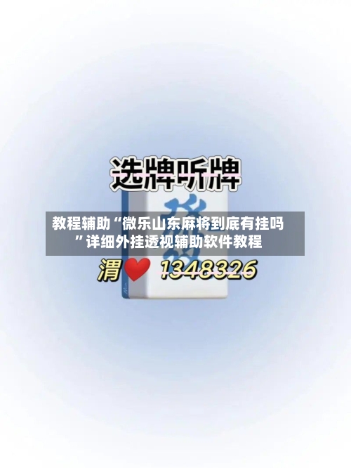 教程辅助“微乐山东麻将到底有挂吗	”详细外挂透视辅助软件教程-第2张图片