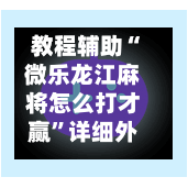 教程辅助“微乐龙江麻将怎么打才赢”详细外挂透视辅助软件教程-第2张图片