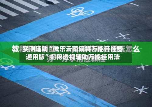 实测辅助“微乐云南麻将万能开挂器通用版”揭秘透视辅助万能挂用法-第2张图片