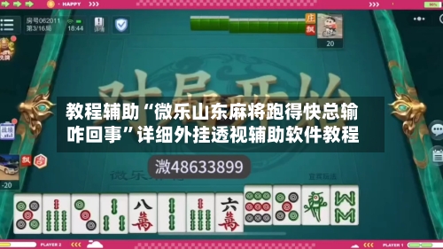 教程辅助“微乐山东麻将跑得快总输咋回事”详细外挂透视辅助软件教程-第2张图片