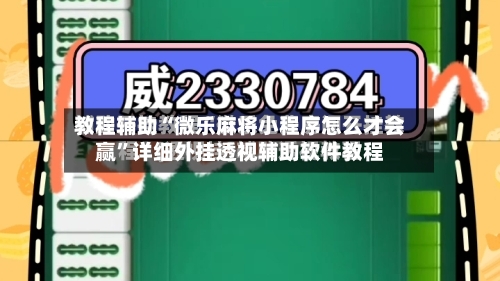 教程辅助“微乐麻将小程序怎么才会赢	”详细外挂透视辅助软件教程-第2张图片