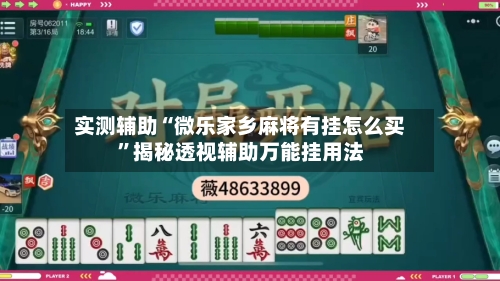实测辅助“微乐家乡麻将有挂怎么买”揭秘透视辅助万能挂用法-第2张图片