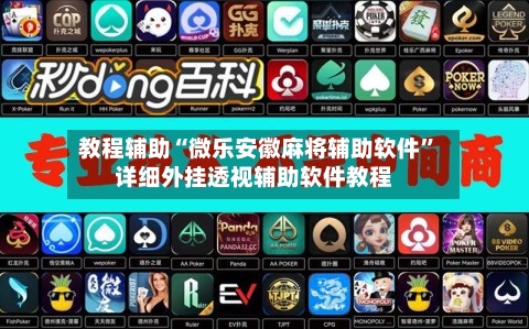 教程辅助“微乐安徽麻将辅助软件	”详细外挂透视辅助软件教程-第1张图片