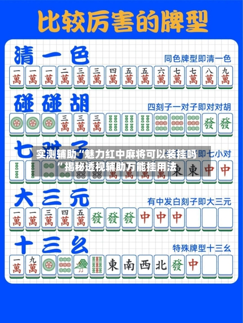 实测辅助“魅力红中麻将可以装挂吗	”揭秘透视辅助万能挂用法-第1张图片