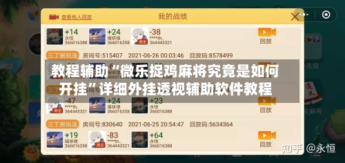 教程辅助“微乐捉鸡麻将究竟是如何开挂”详细外挂透视辅助软件教程-第2张图片