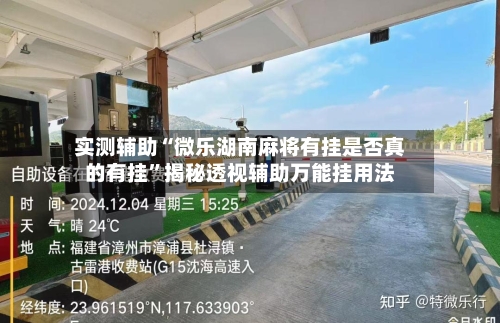 实测辅助“微乐湖南麻将有挂是否真的有挂	”揭秘透视辅助万能挂用法-第1张图片