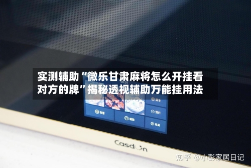 实测辅助“微乐甘肃麻将怎么开挂看对方的牌”揭秘透视辅助万能挂用法-第3张图片