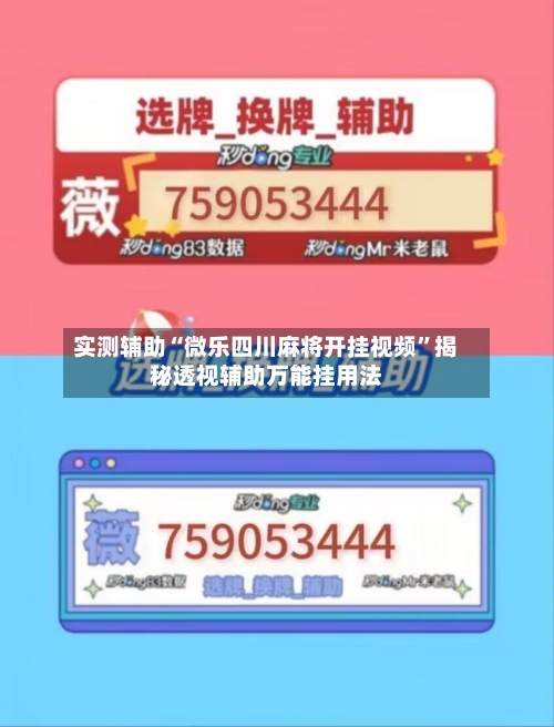 实测辅助“微乐四川麻将开挂视频”揭秘透视辅助万能挂用法-第1张图片