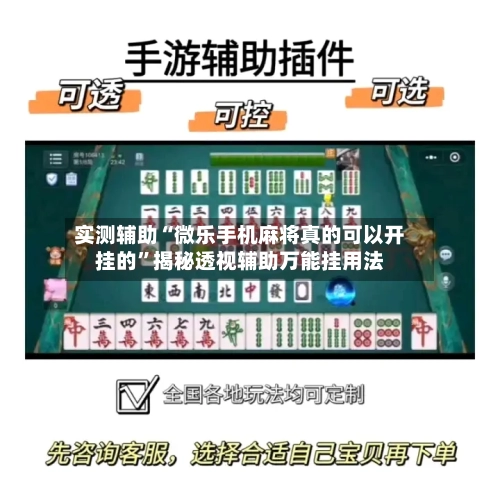 实测辅助“微乐手机麻将真的可以开挂的	”揭秘透视辅助万能挂用法-第2张图片