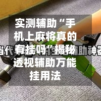 实测辅助“手机上麻将真的有挂吗	”揭秘透视辅助万能挂用法-第1张图片