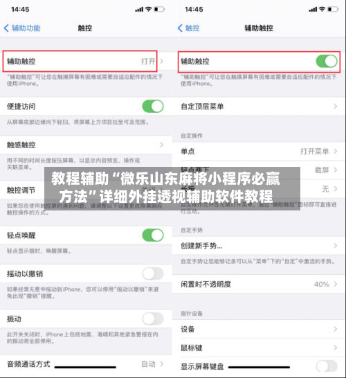教程辅助“微乐山东麻将小程序必赢方法”详细外挂透视辅助软件教程-第1张图片