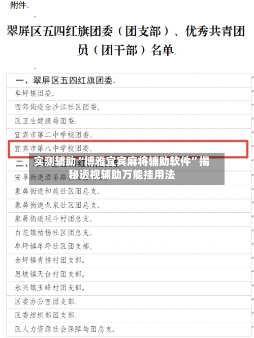 实测辅助“博雅宜宾麻将辅助软件	”揭秘透视辅助万能挂用法-第1张图片