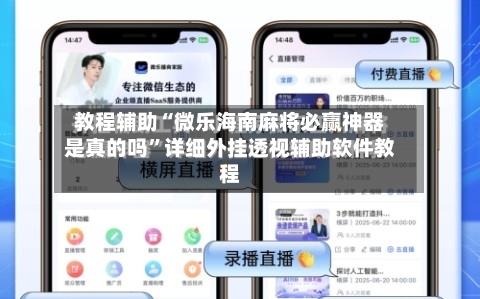 教程辅助“微乐海南麻将必赢神器是真的吗”详细外挂透视辅助软件教程-第1张图片