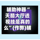 辅助神器“天酷大厅透视挂是真的么”(作弊)辅助透视教程-第3张图片