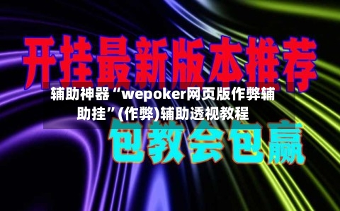 辅助神器“wepoker网页版作弊辅助挂”(作弊)辅助透视教程-第2张图片