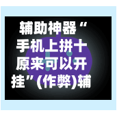 辅助神器“手机上拼十原来可以开挂”(作弊)辅助透视教程-第3张图片