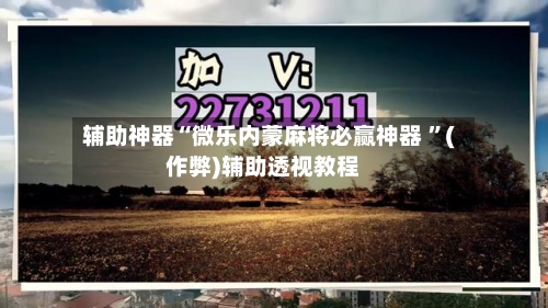 辅助神器“微乐内蒙麻将必赢神器 ”(作弊)辅助透视教程-第1张图片