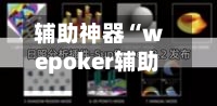 辅助神器“wepoker辅助透视软件使用	”(作弊)辅助透视教程-第1张图片