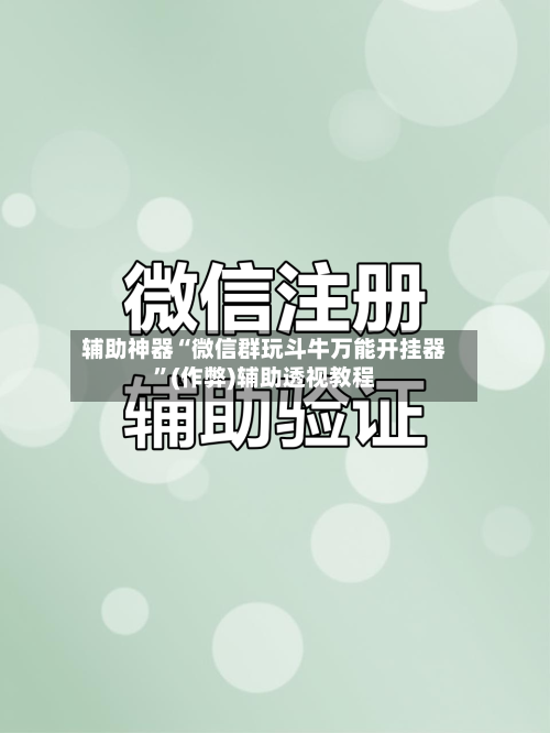 辅助神器“微信群玩斗牛万能开挂器	”(作弊)辅助透视教程-第3张图片