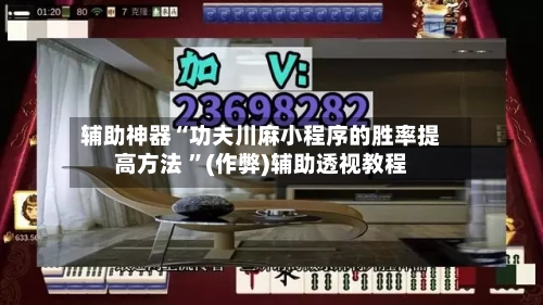 辅助神器“功夫川麻小程序的胜率提高方法 ”(作弊)辅助透视教程-第1张图片