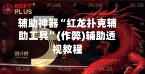 辅助神器“红龙扑克辅助工具	”(作弊)辅助透视教程-第1张图片