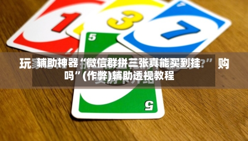 辅助神器“微信群拼三张真能买到挂吗”(作弊)辅助透视教程-第3张图片